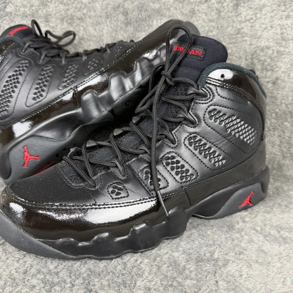 Air Jordan Retro 9 Bred Size 7Y Black/University Red - Picture 4 of 9